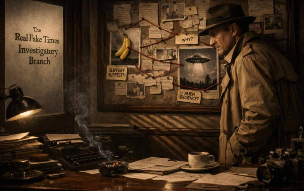 A grizzled detective in an off