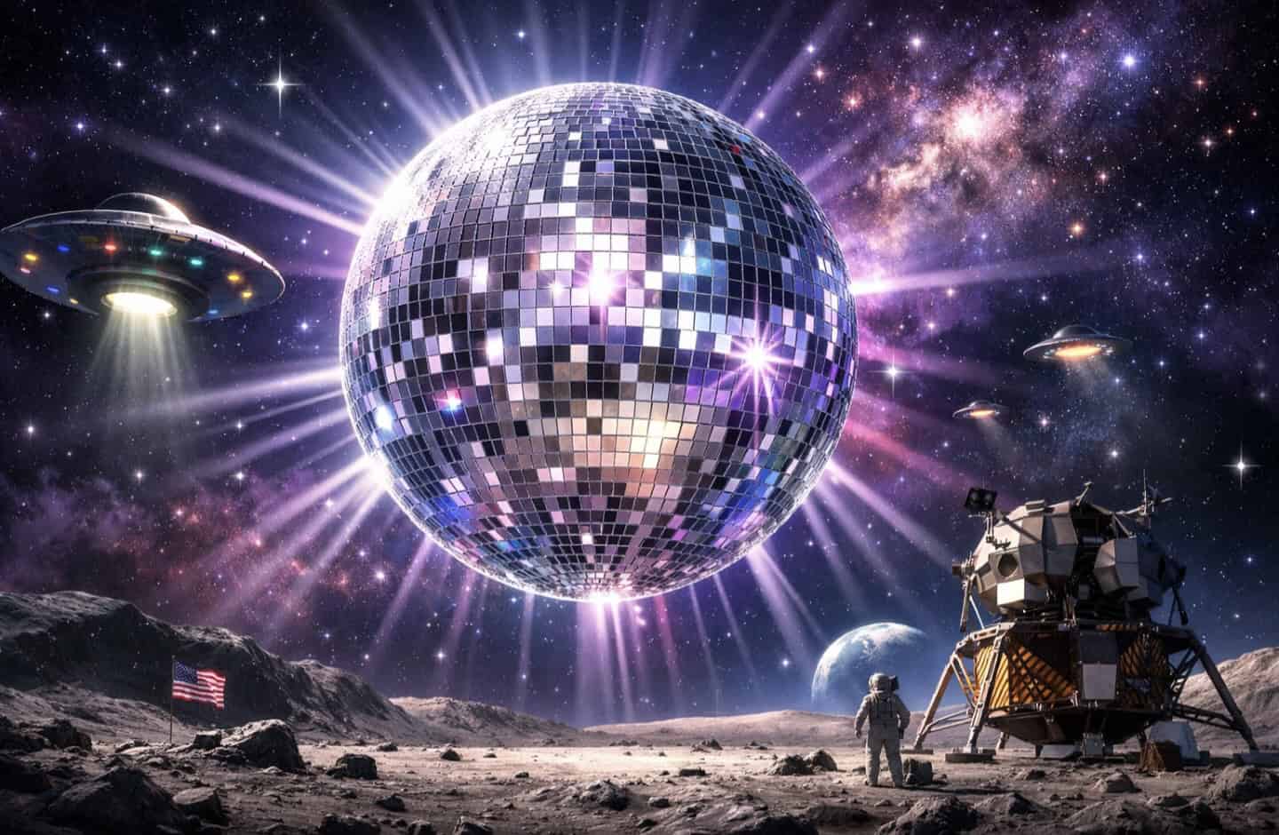 NASA Confirms Moon Is Actually a Giant Disco Ball Left Behind by Aliens