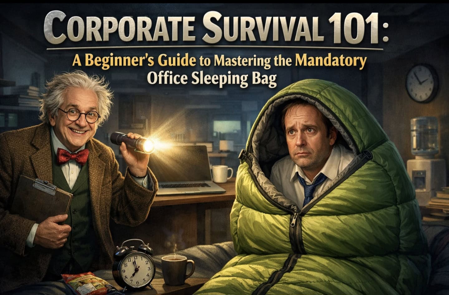 Corporate Survival 101: A Beginner’s Guide to Mastering the Mandatory Office Sleeping Bag