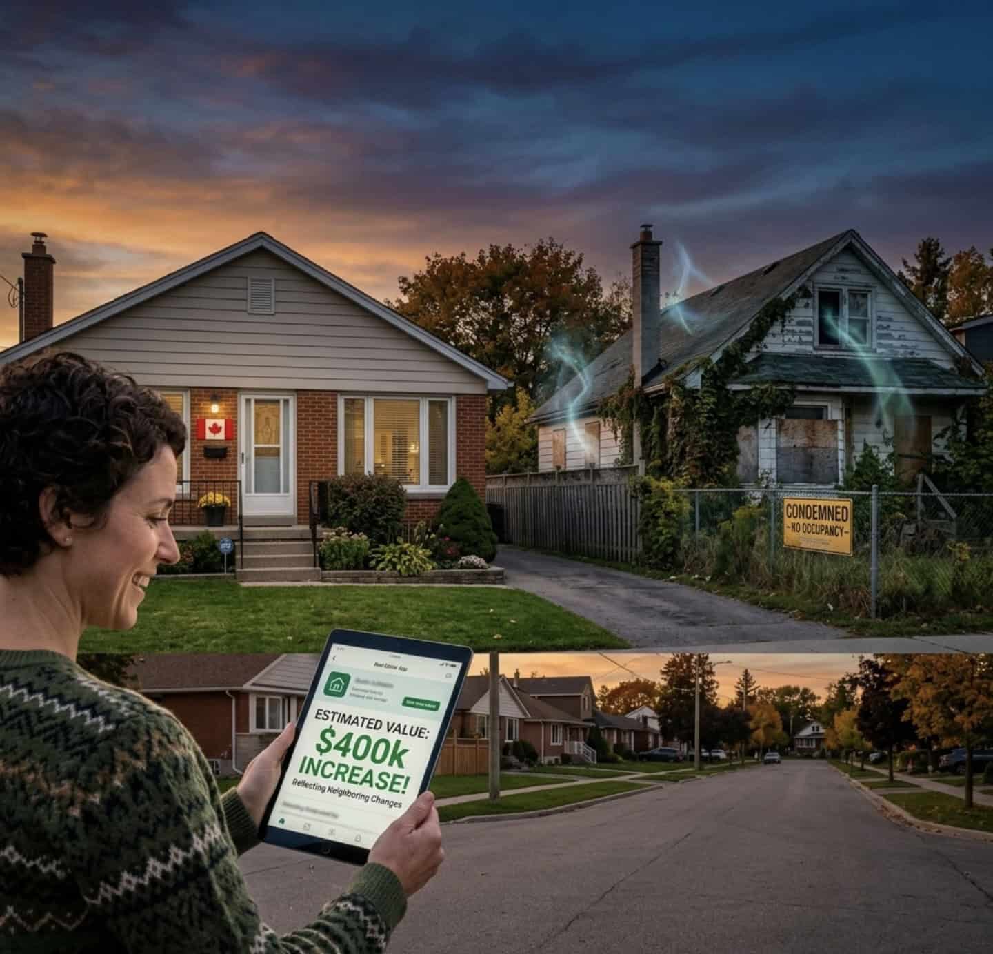 Ontario Homeowner Discovers Property Value Increased by $400k After Neighbor’s House Is Condemned by Ghosts