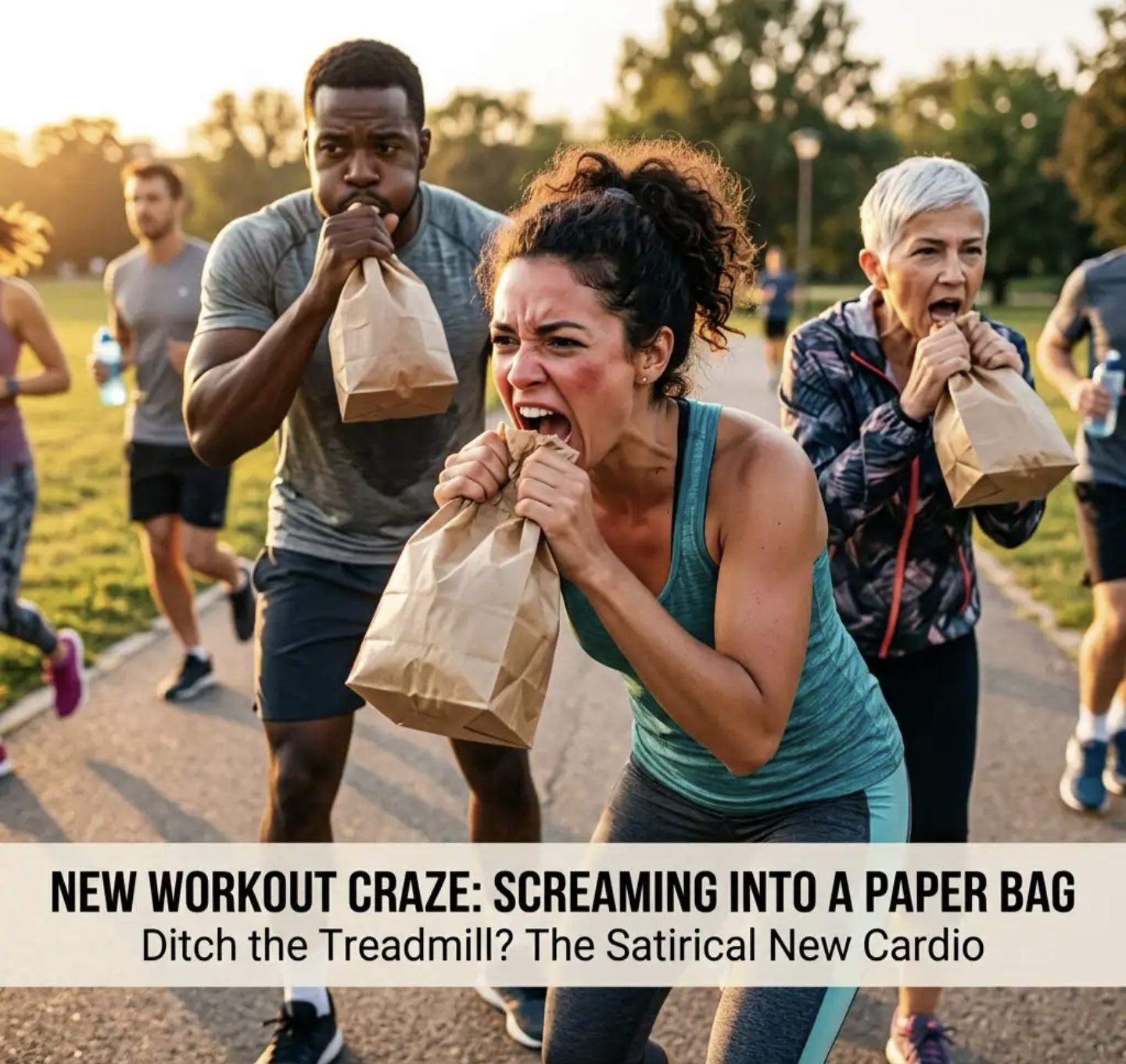 Health Experts Suggest Replacing ‘Cardio’ with ‘Screaming Into a Paper Bag’ for Maximum Caloric Burn