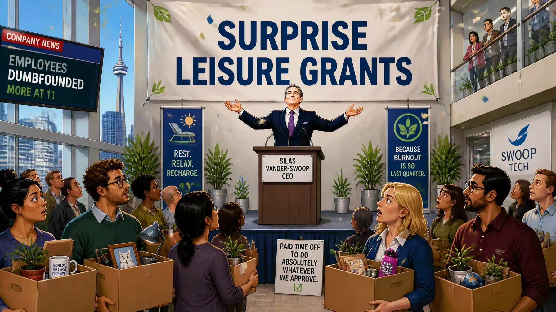 Company Announces Layoffs, Rebrands Them As “Surprise Leisure Grants”