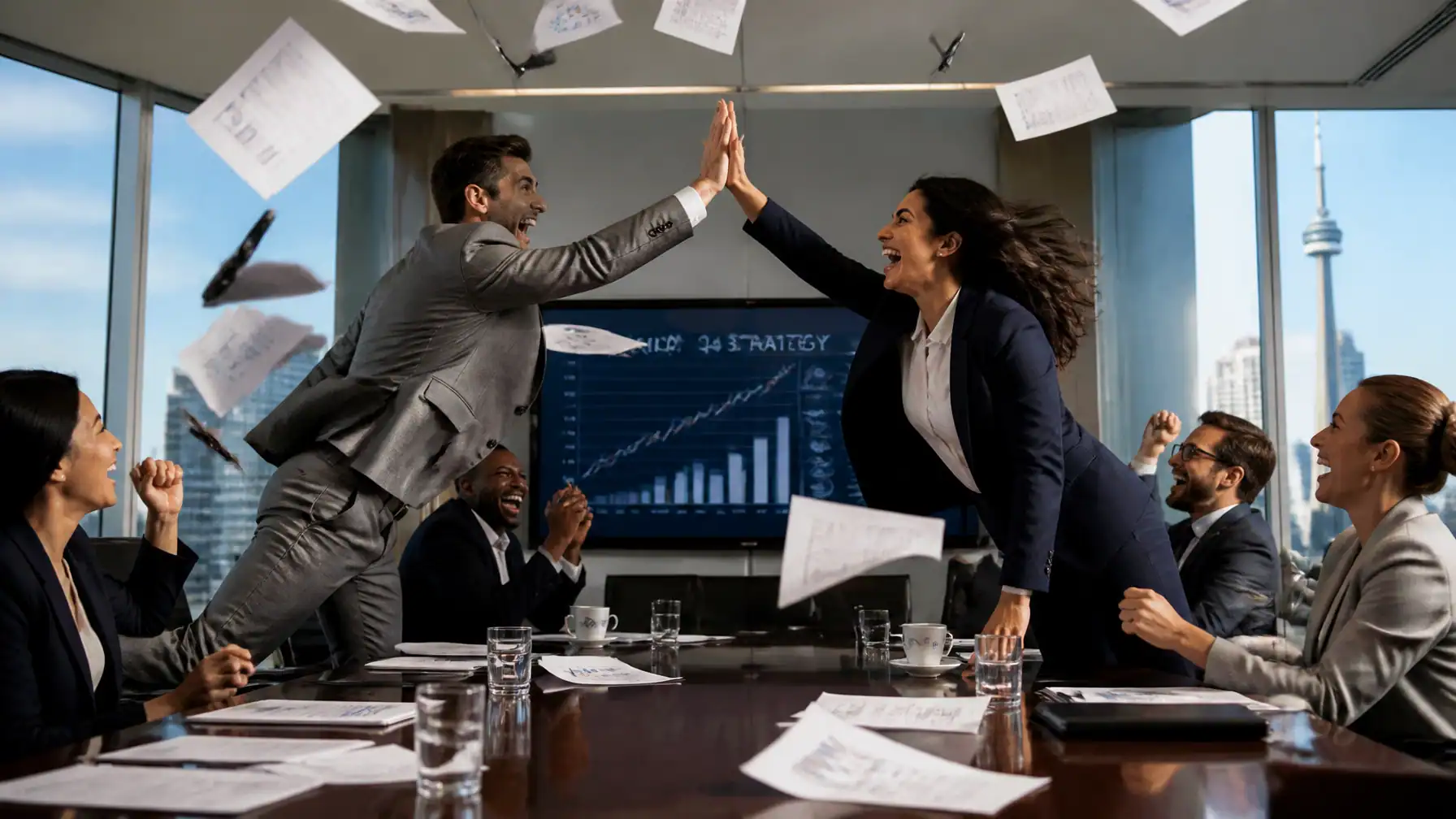 Dr. Barnaby Flux Suggests Replacing Handshakes With High-Fives for Maximum Workplace Efficiency
